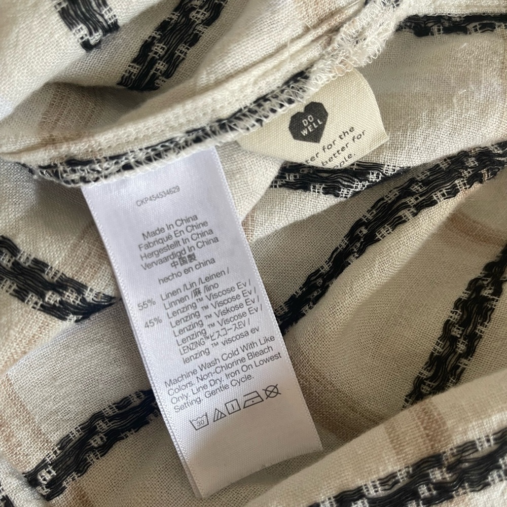 Madewell Plaid Blouse in Cream and Brown - Picture 5 of 5